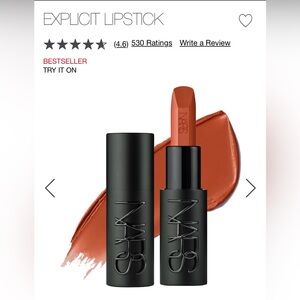 NIB- NARS Explicit lipstick, color- no shame